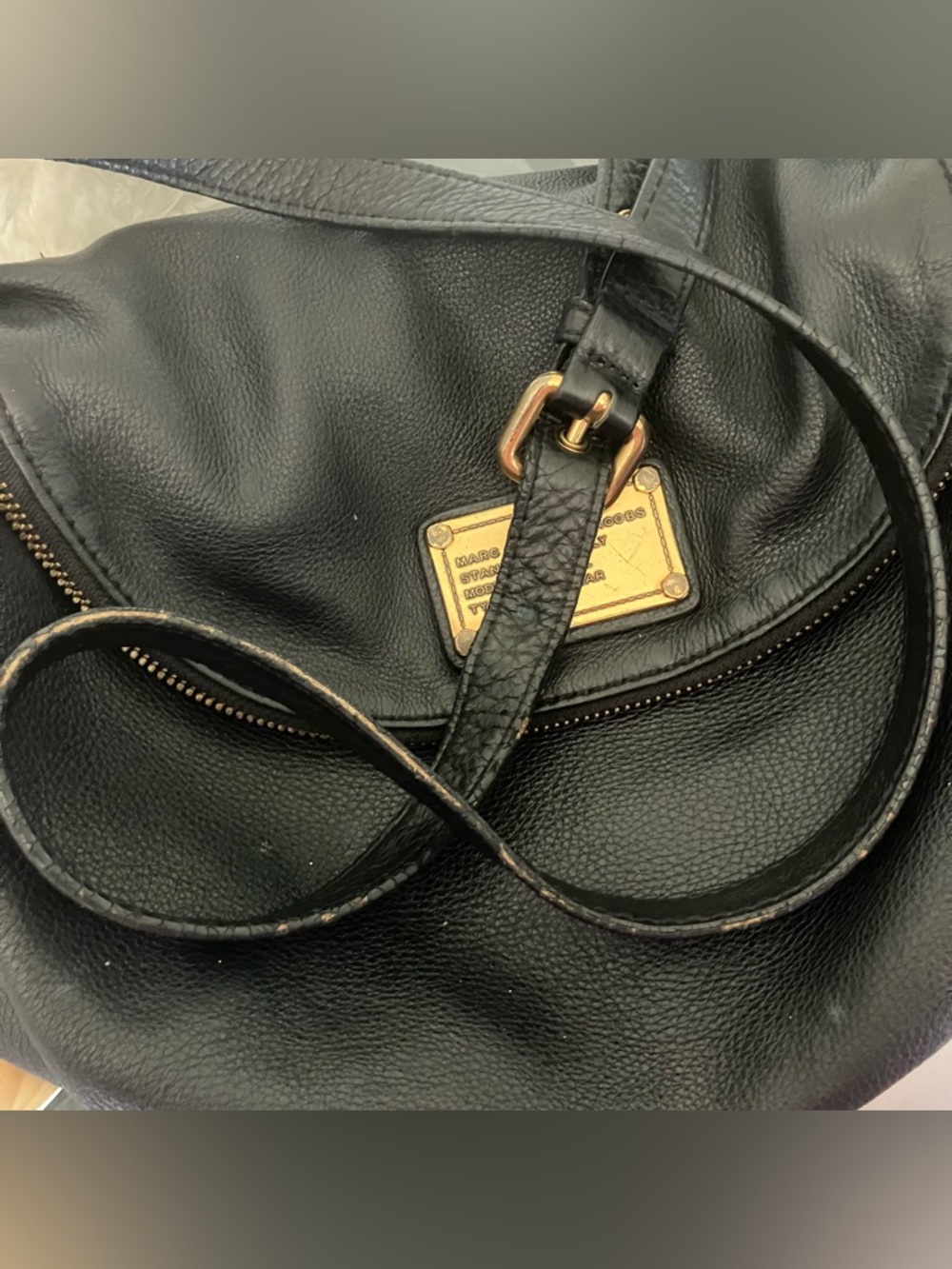 MARC by‎ MARC JACOBS Natasha Classic Q Leather Crossbody Black Y2K Purse - Picture 11 of 12
